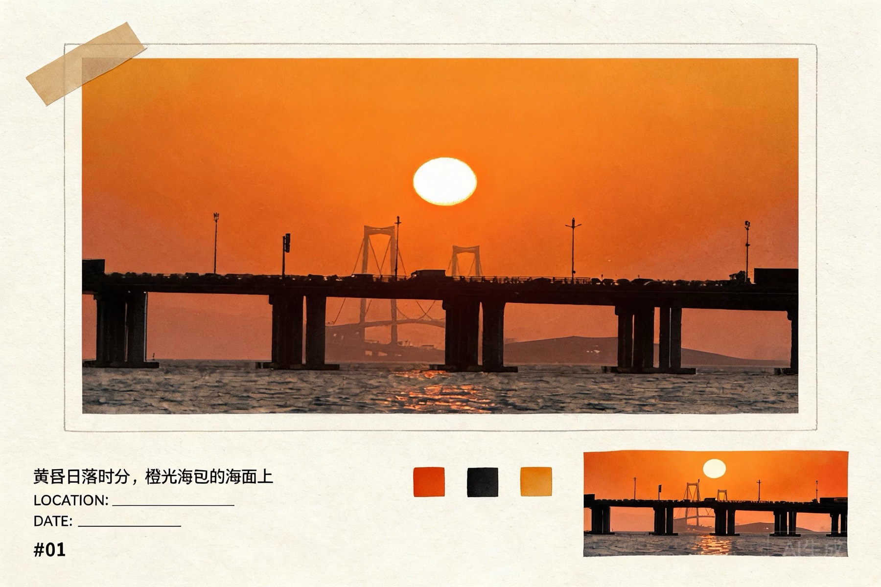 Photazine 明信片风格成片示例